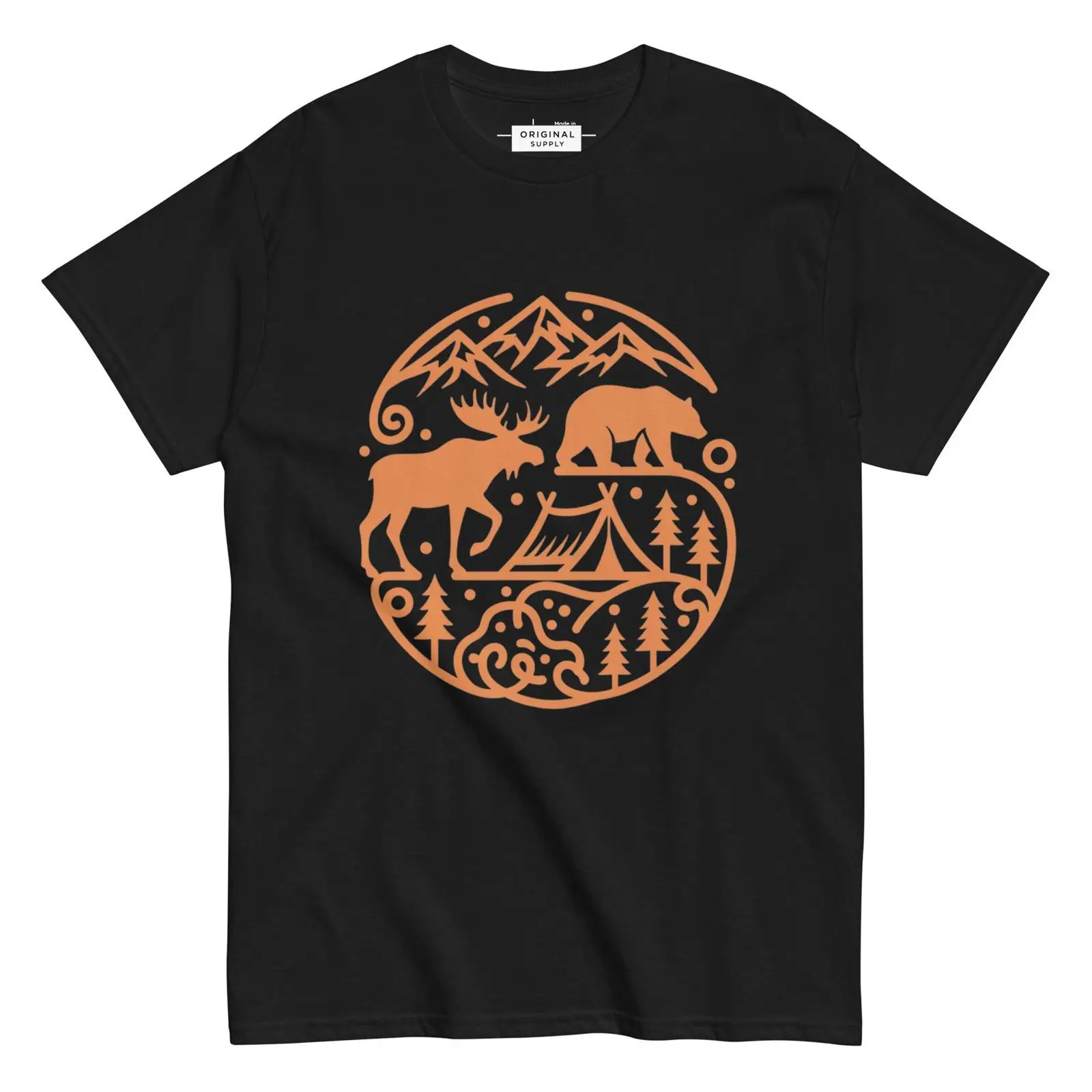Outdoor Adventure Ideas - Camiseta de estilo outdoor con estampado