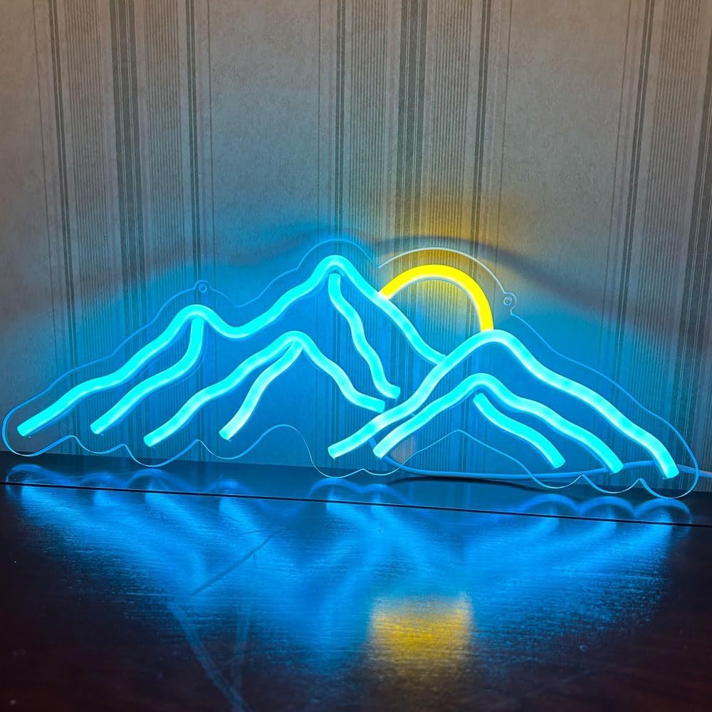 Outdoor Adventure Ideas - Letrero de Neón con Diseño de