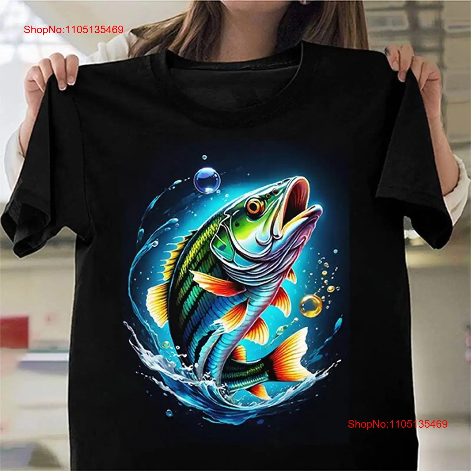 Outdoor Adventure Ideas - Camiseta Jumping Fish Idea divertida pesca
