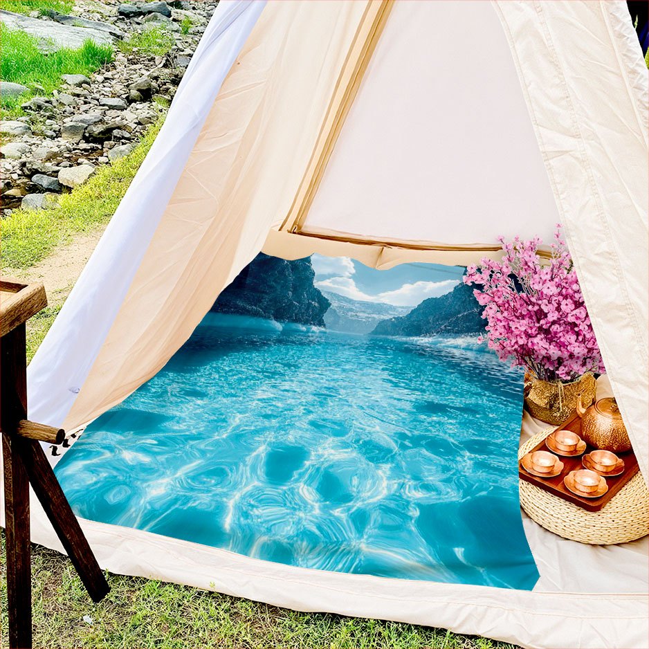 Manta con vista de montaña y l - Outdoor Adventure Ideas reseña y precio