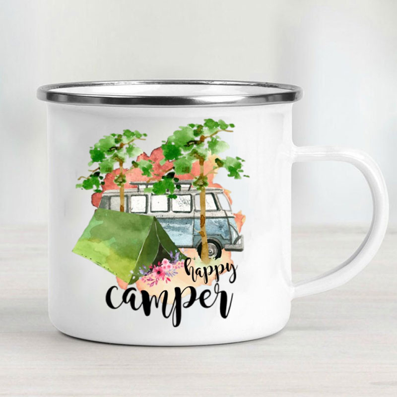 Taza de esmalte para coche de  - Outdoor Adventure Ideas reseña y precio